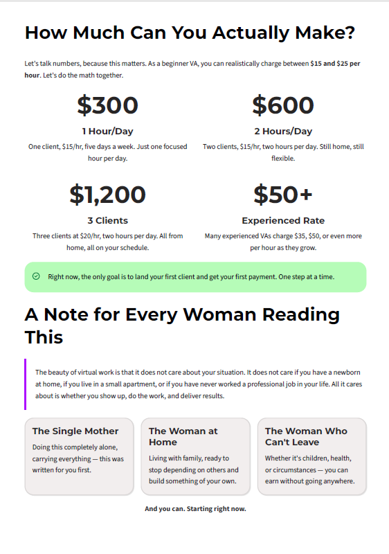 Preview page — How much can you actually make