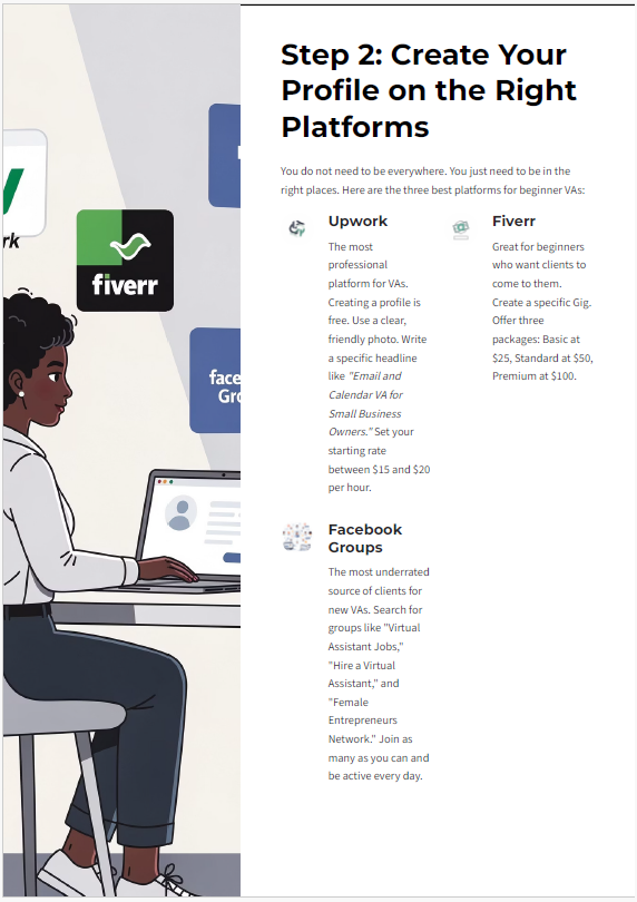Preview page — Create your profile on the right platforms